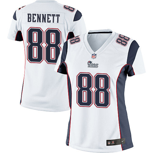 Women's Limited Martellus Bennett Nike Jersey White Road - #88 NFL New England Patriots